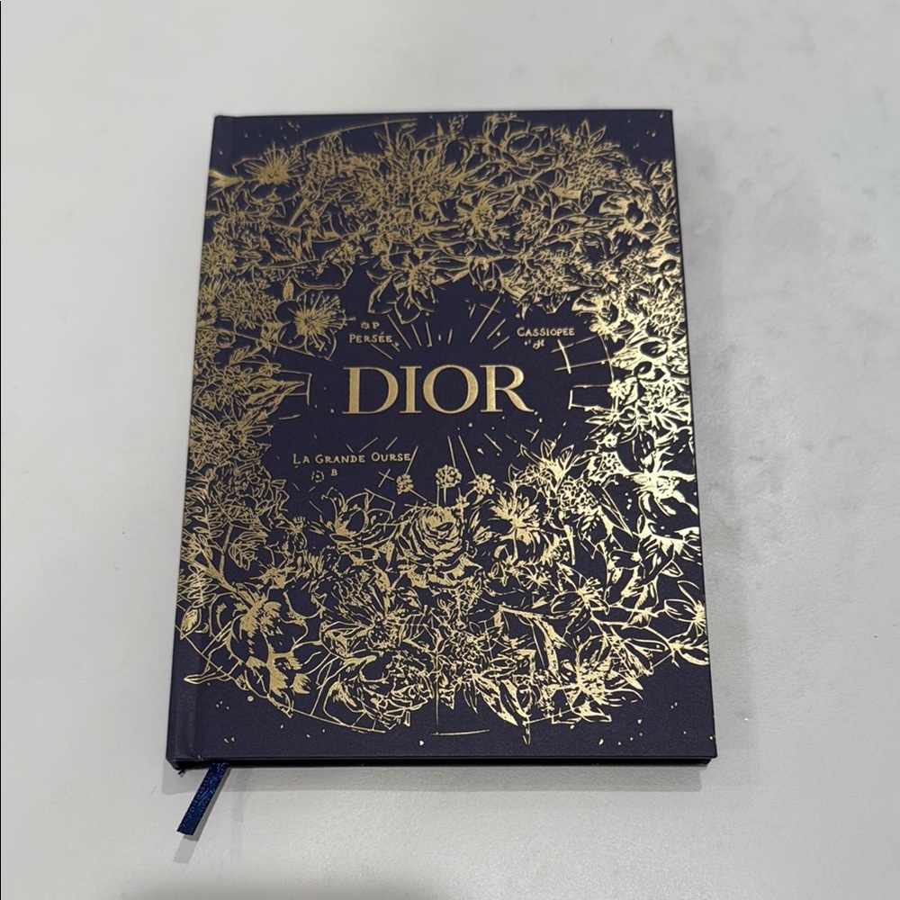 Dior Celestial Gold and Navy Notebook New